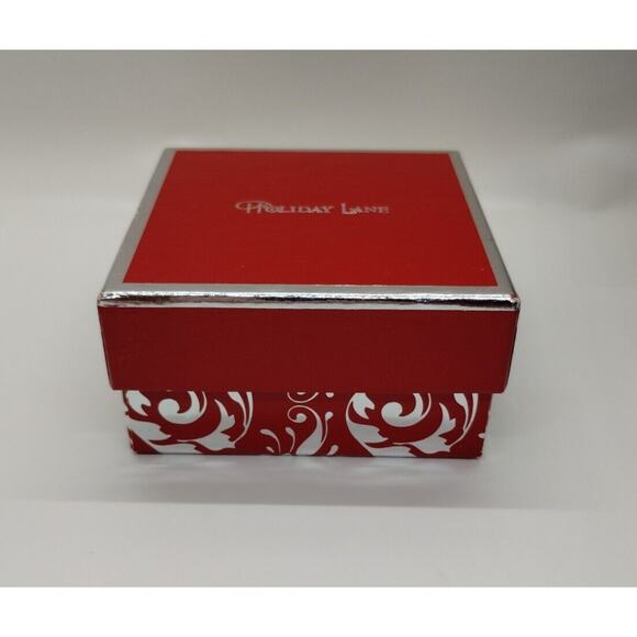 Holiday Lane Women's Necklace - Red Silver Tone Beads - Star Pendant - Picture 4 of 7